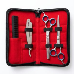 Chrome Blue Barber Kit
